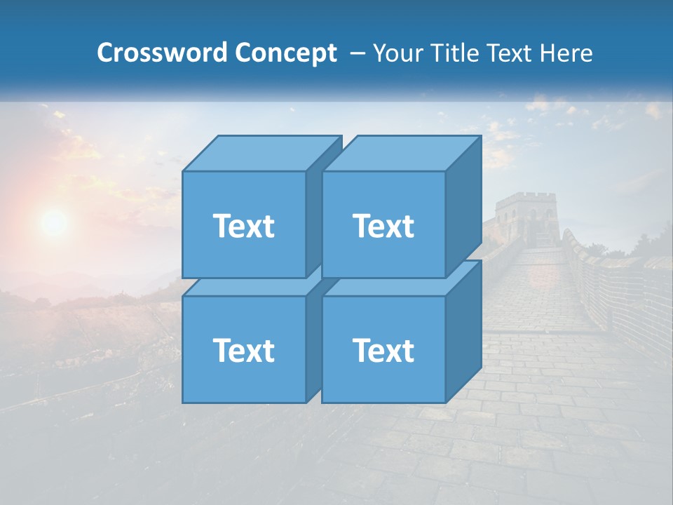 A Picture Of The Great Wall Of China PowerPoint Template