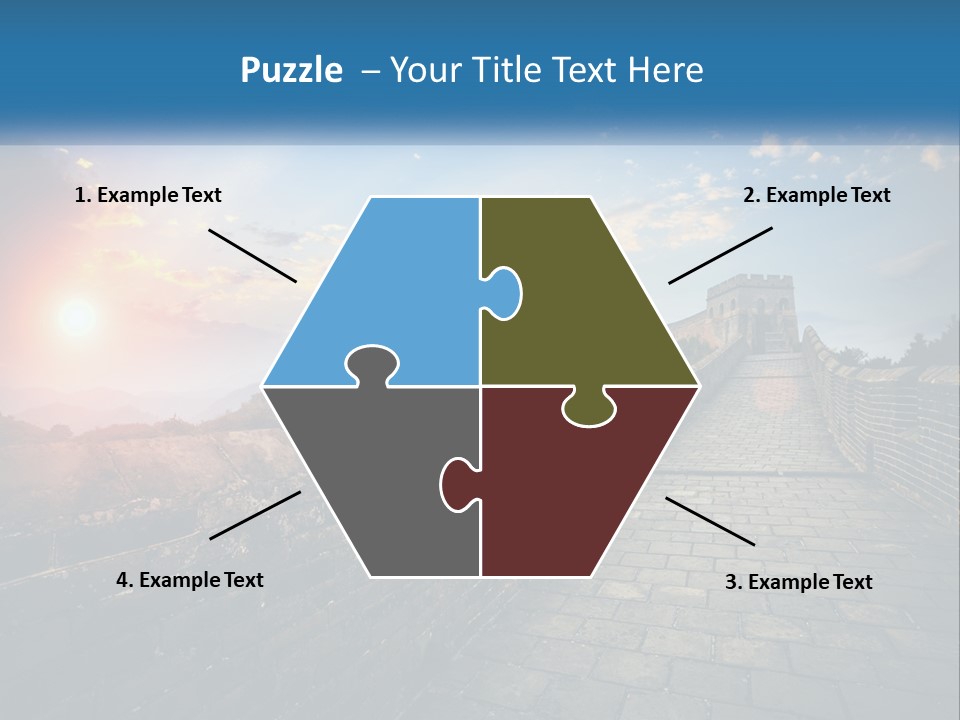 A Picture Of The Great Wall Of China PowerPoint Template