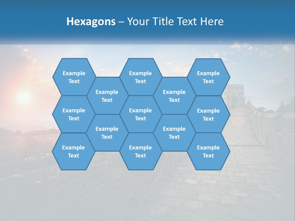 A Picture Of The Great Wall Of China PowerPoint Template