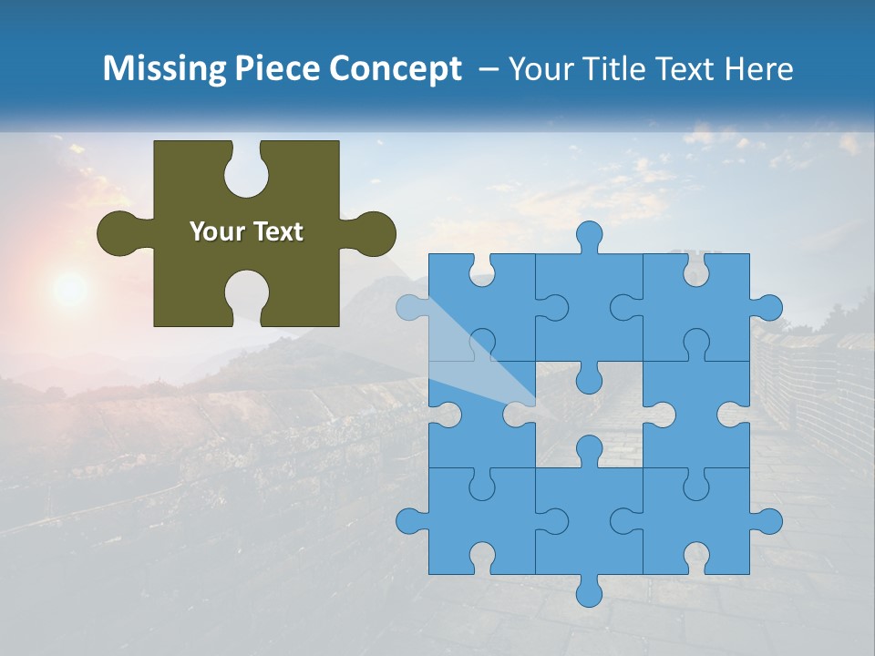 A Picture Of The Great Wall Of China PowerPoint Template