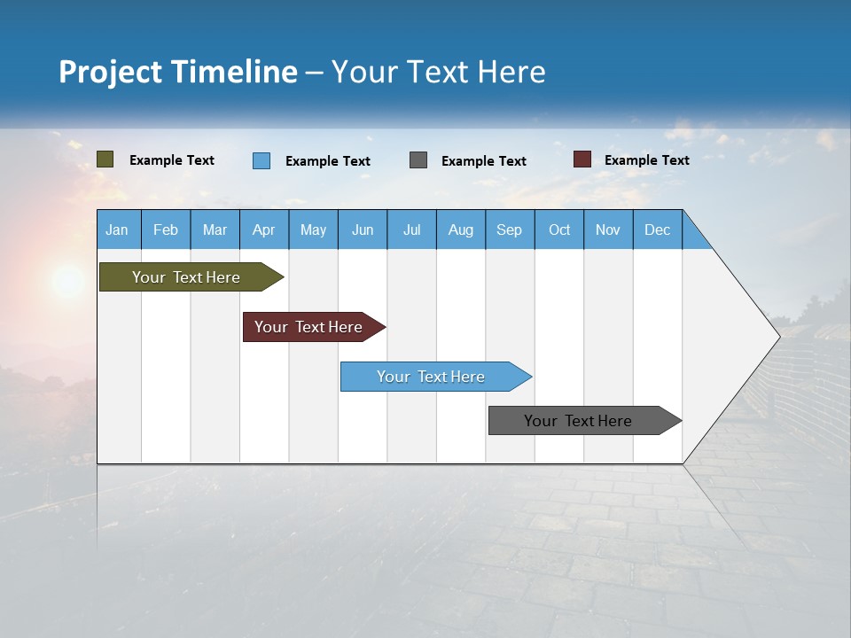 A Picture Of The Great Wall Of China PowerPoint Template
