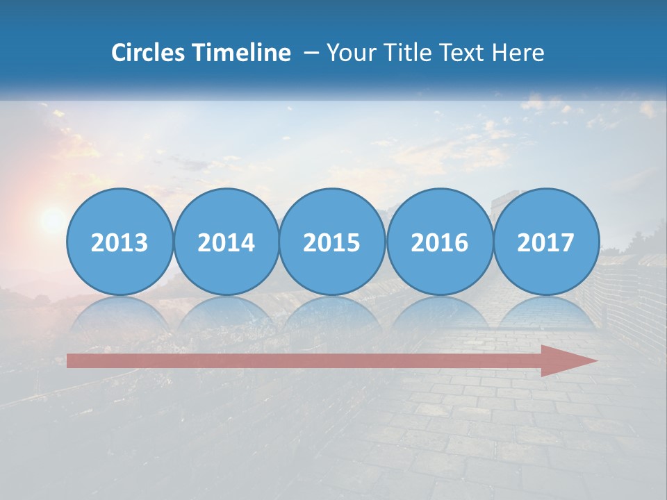 A Picture Of The Great Wall Of China PowerPoint Template