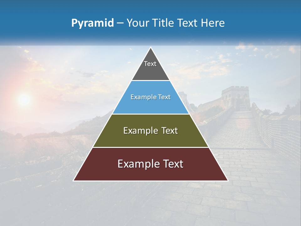 A Picture Of The Great Wall Of China PowerPoint Template