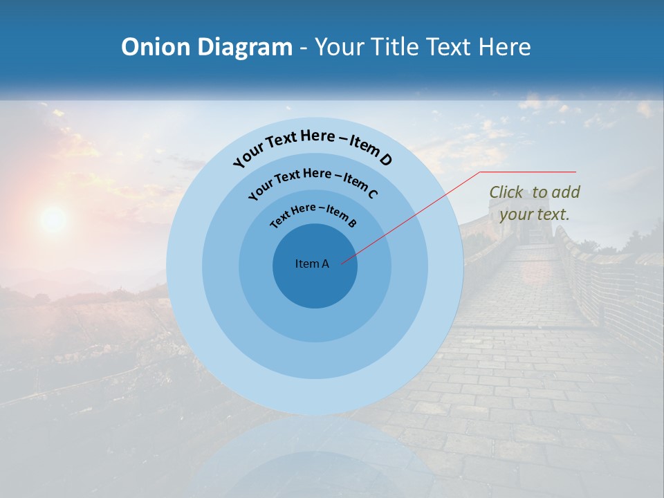 A Picture Of The Great Wall Of China PowerPoint Template