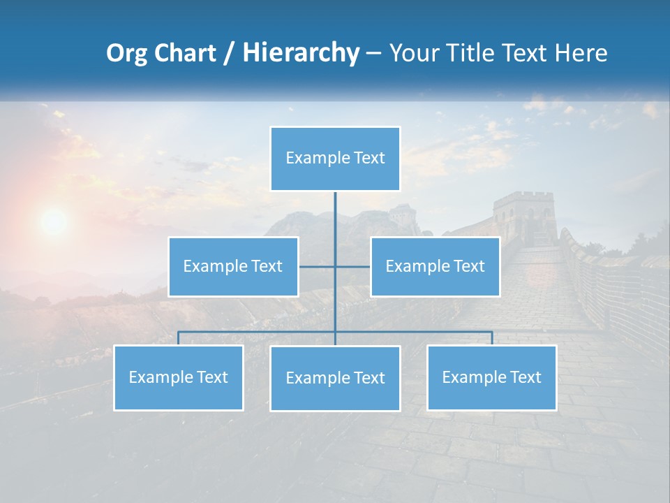 A Picture Of The Great Wall Of China PowerPoint Template
