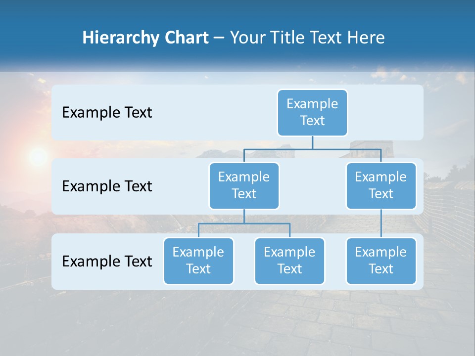 A Picture Of The Great Wall Of China PowerPoint Template