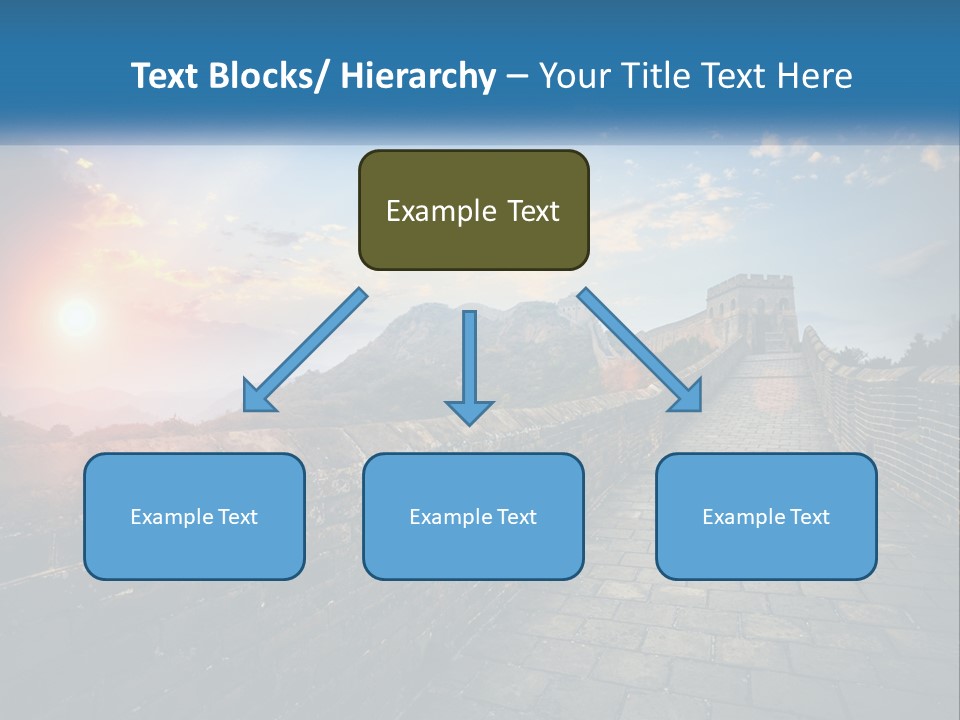 A Picture Of The Great Wall Of China PowerPoint Template