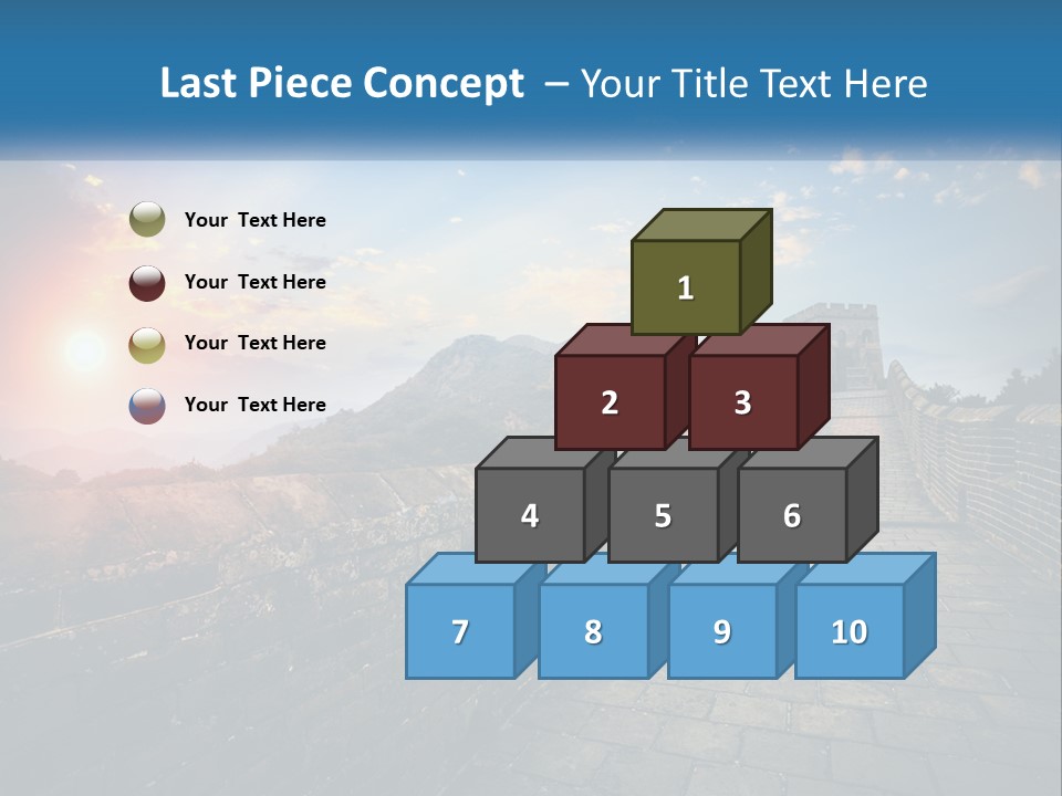 A Picture Of The Great Wall Of China PowerPoint Template