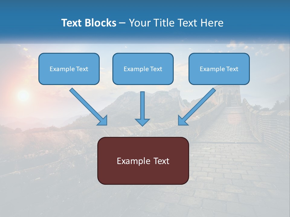 A Picture Of The Great Wall Of China PowerPoint Template