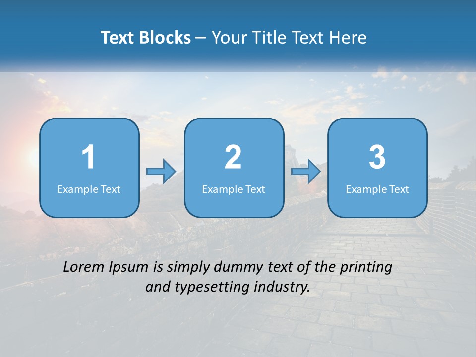 A Picture Of The Great Wall Of China PowerPoint Template