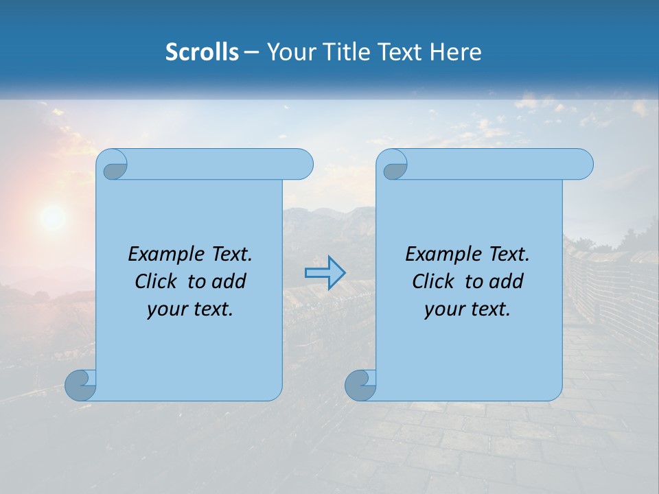 A Picture Of The Great Wall Of China PowerPoint Template
