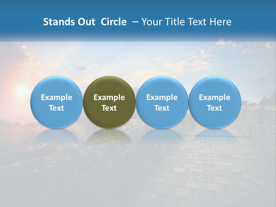 A Picture Of The Great Wall Of China PowerPoint Template