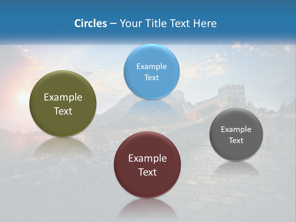 A Picture Of The Great Wall Of China PowerPoint Template