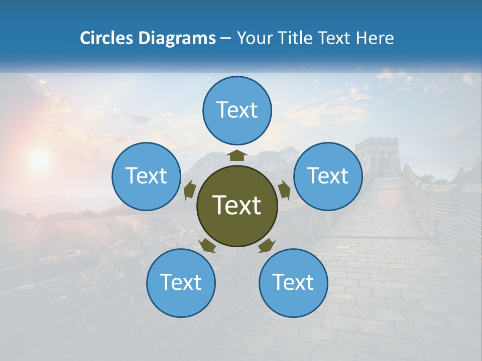 A Picture Of The Great Wall Of China PowerPoint Template