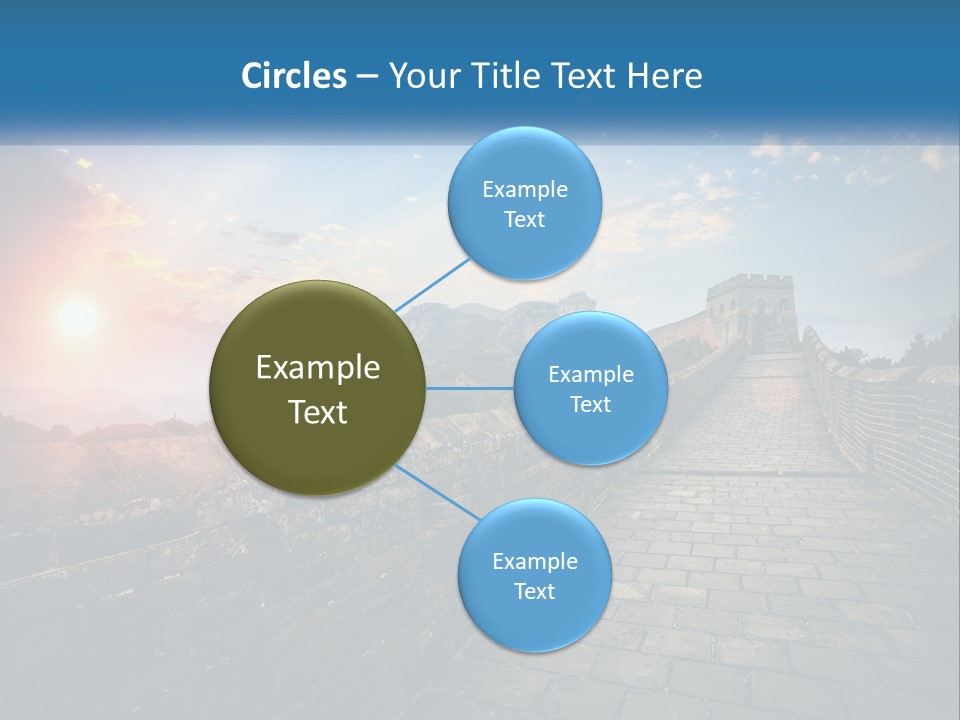 A Picture Of The Great Wall Of China PowerPoint Template