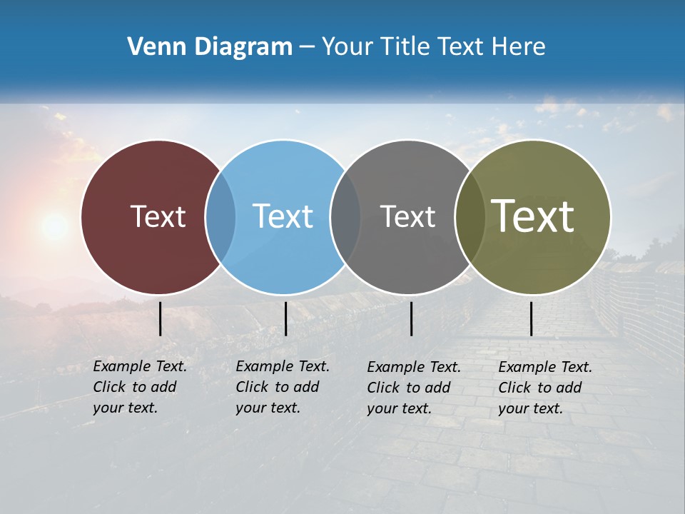 A Picture Of The Great Wall Of China PowerPoint Template