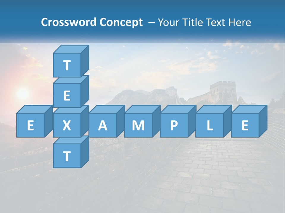 A Picture Of The Great Wall Of China PowerPoint Template