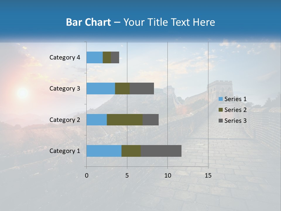 A Picture Of The Great Wall Of China PowerPoint Template