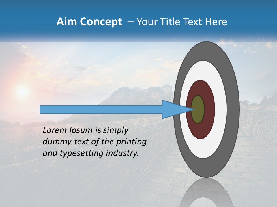 A Picture Of The Great Wall Of China PowerPoint Template