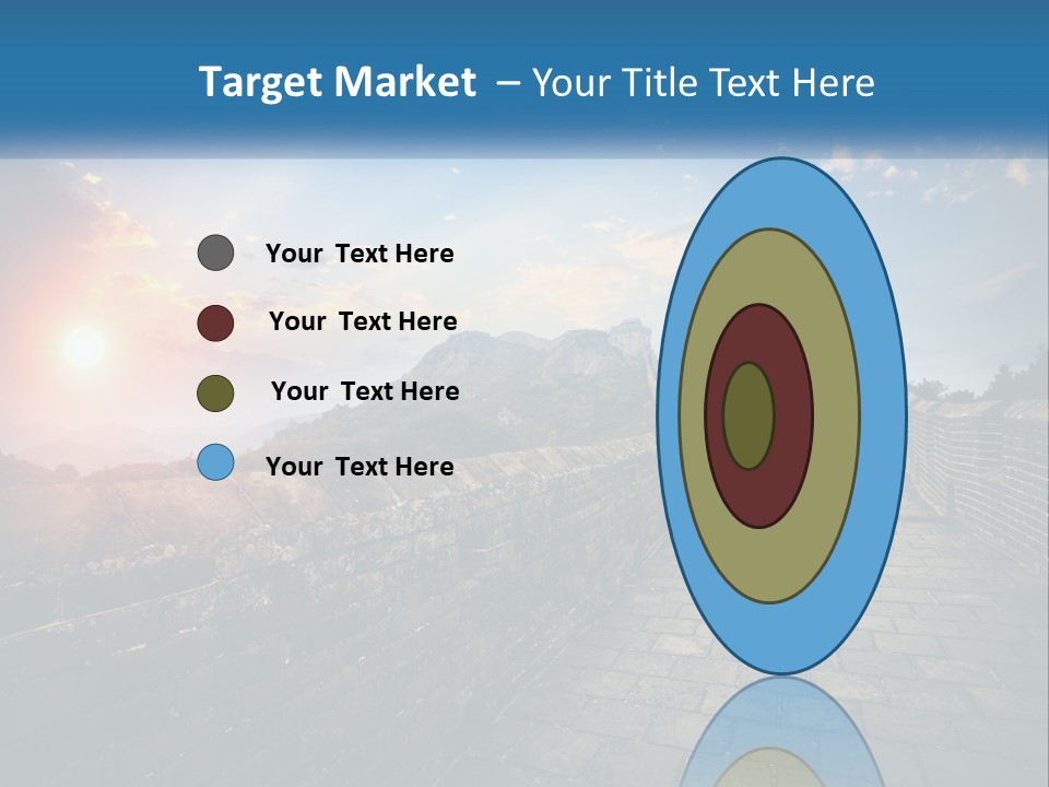 A Picture Of The Great Wall Of China PowerPoint Template