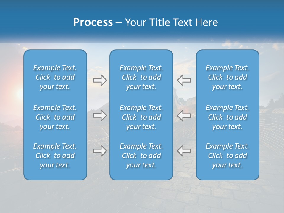 A Picture Of The Great Wall Of China PowerPoint Template