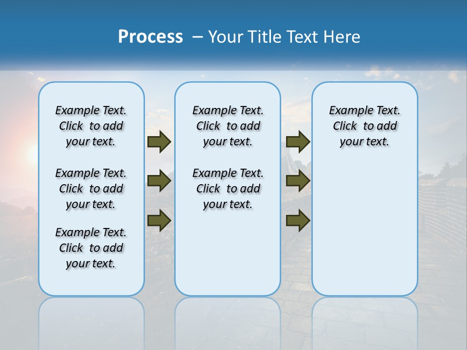 A Picture Of The Great Wall Of China PowerPoint Template