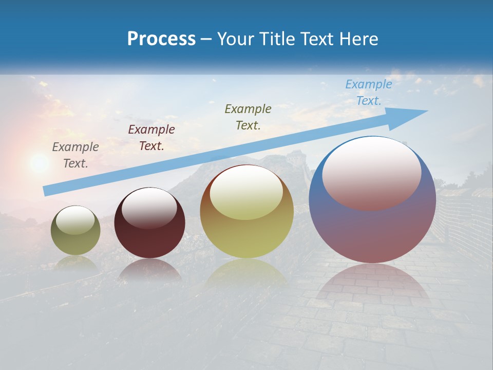 A Picture Of The Great Wall Of China PowerPoint Template