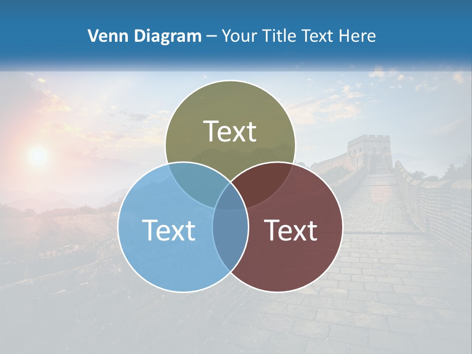 A Picture Of The Great Wall Of China PowerPoint Template