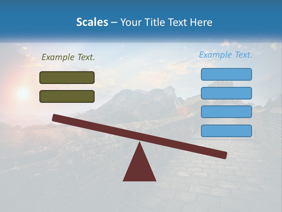 A Picture Of The Great Wall Of China PowerPoint Template