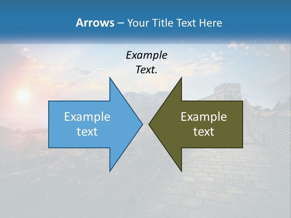 A Picture Of The Great Wall Of China PowerPoint Template