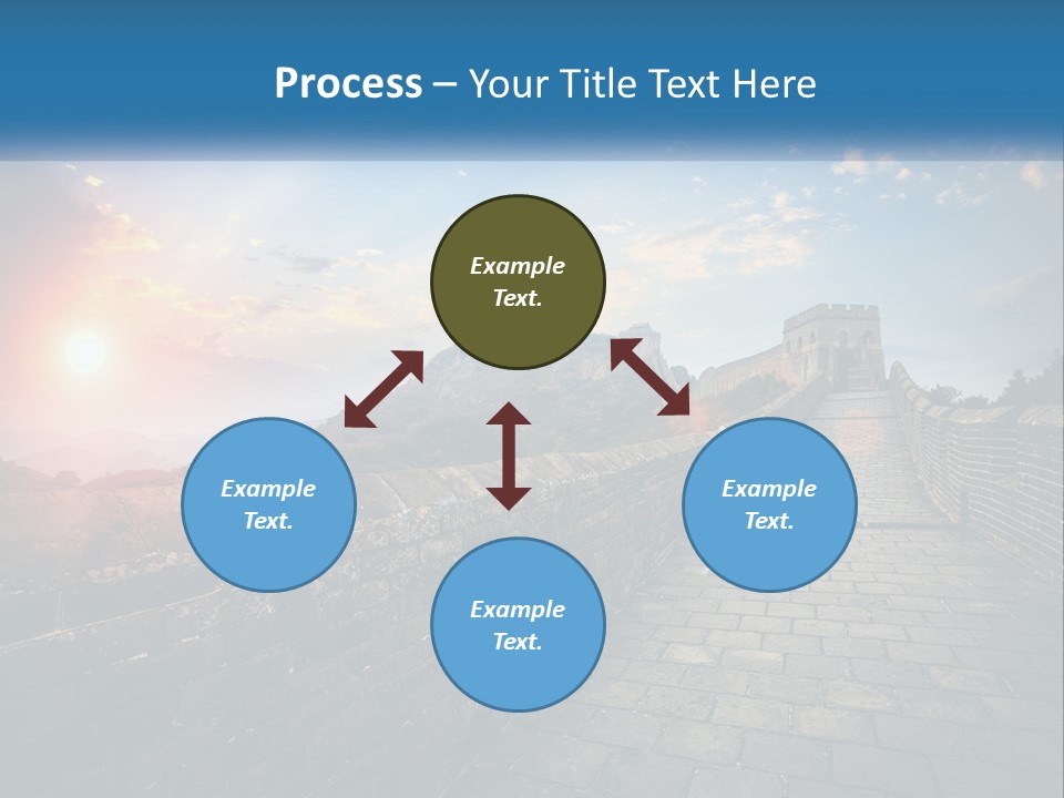 A Picture Of The Great Wall Of China PowerPoint Template