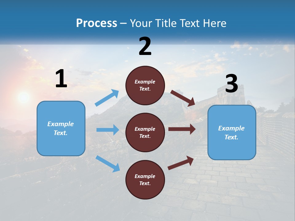 A Picture Of The Great Wall Of China PowerPoint Template
