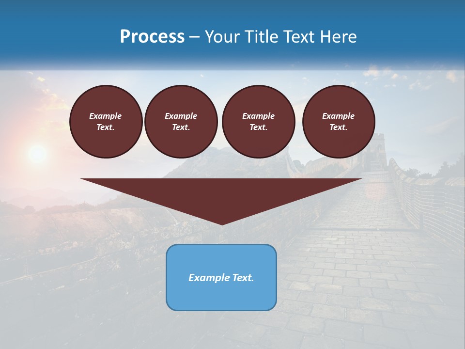 A Picture Of The Great Wall Of China PowerPoint Template