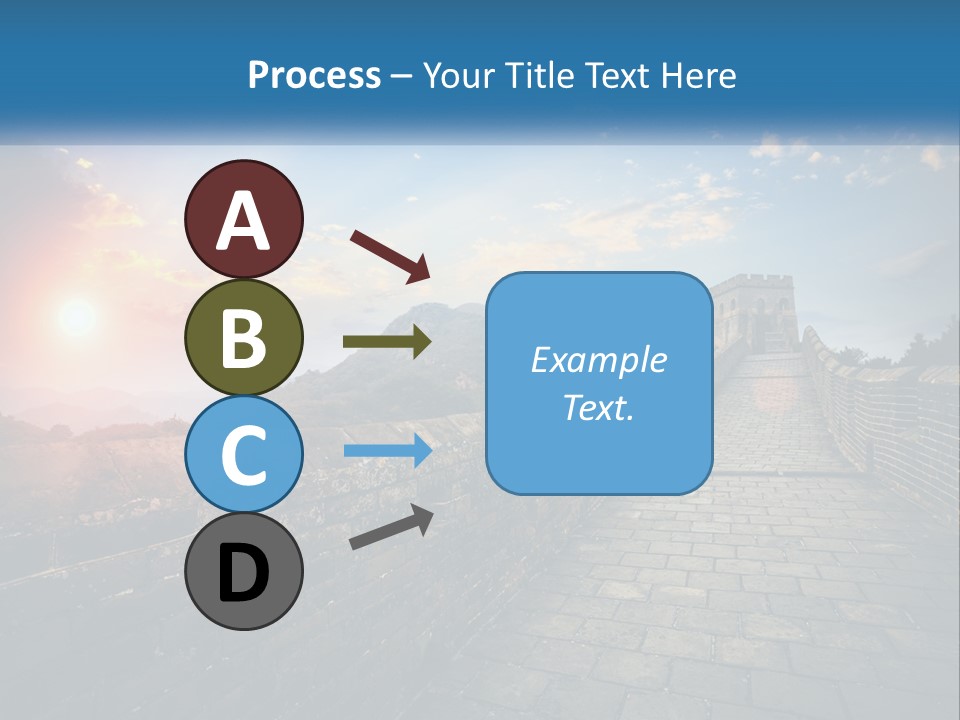 A Picture Of The Great Wall Of China PowerPoint Template