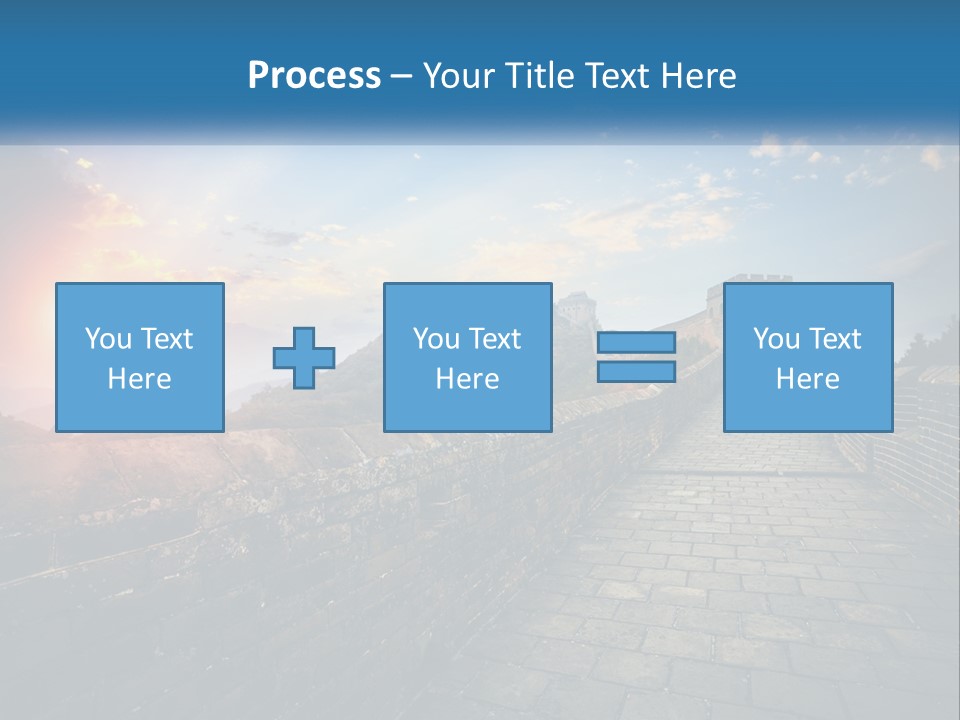 A Picture Of The Great Wall Of China PowerPoint Template