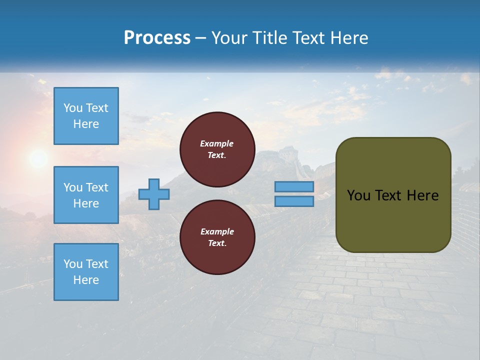 A Picture Of The Great Wall Of China PowerPoint Template