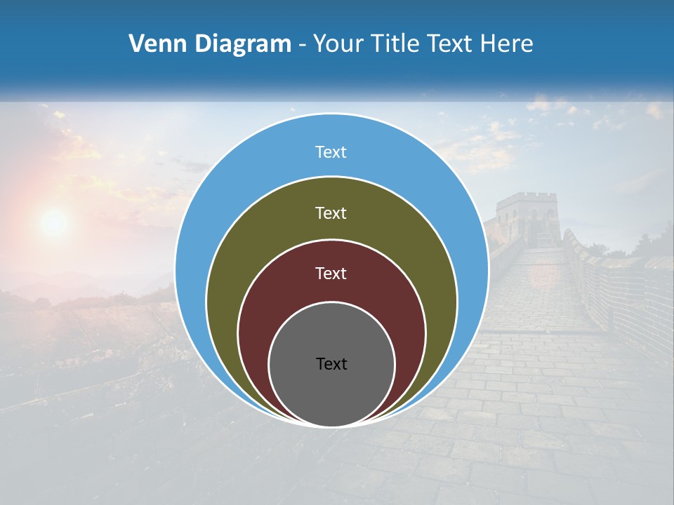 A Picture Of The Great Wall Of China PowerPoint Template