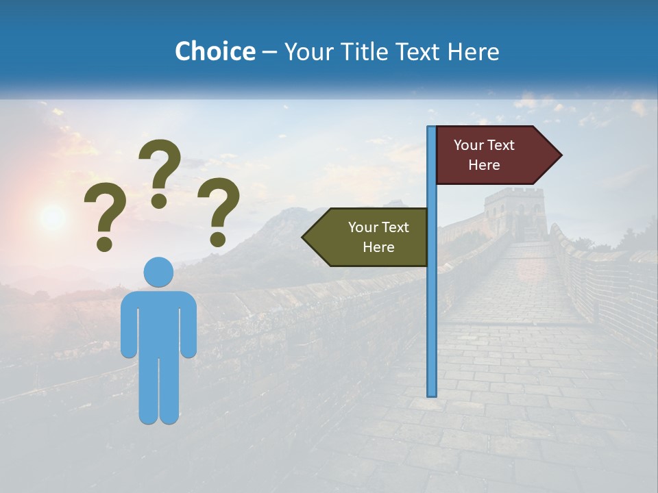 A Picture Of The Great Wall Of China PowerPoint Template