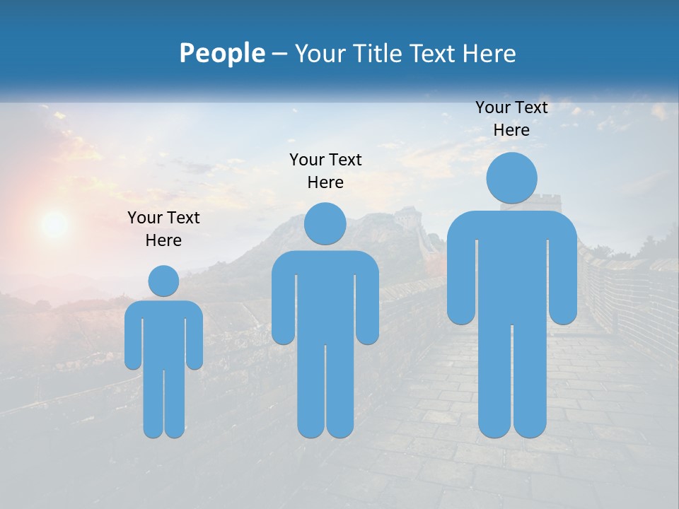 A Picture Of The Great Wall Of China PowerPoint Template