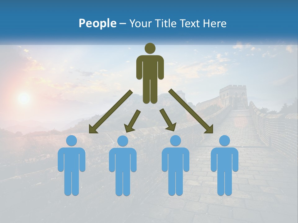 A Picture Of The Great Wall Of China PowerPoint Template