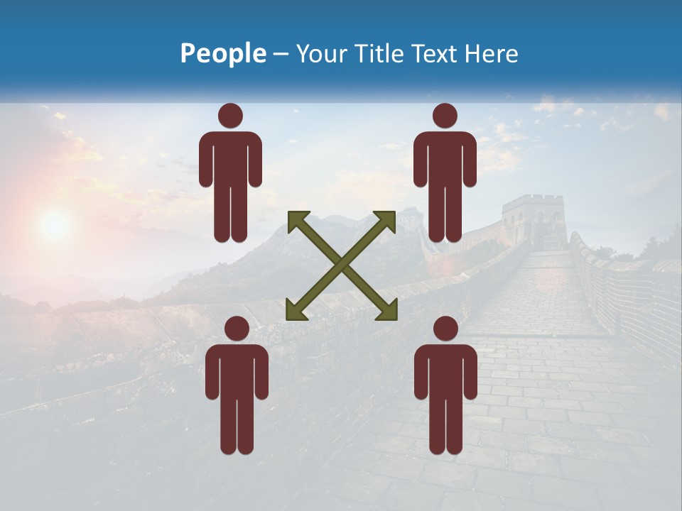 A Picture Of The Great Wall Of China PowerPoint Template