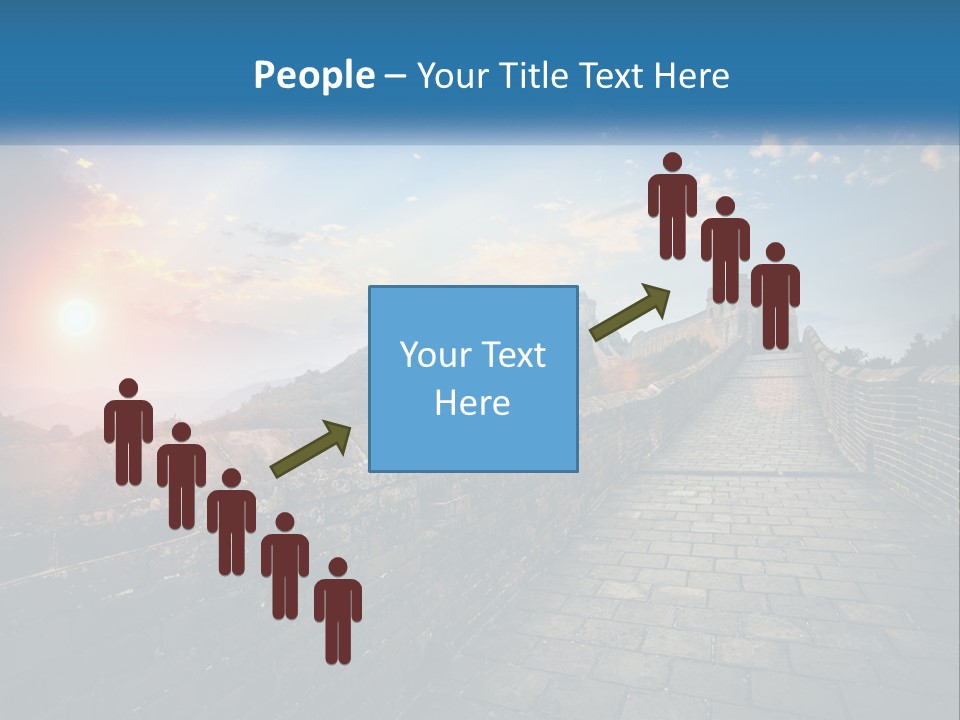 A Picture Of The Great Wall Of China PowerPoint Template