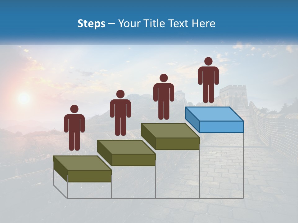 A Picture Of The Great Wall Of China PowerPoint Template