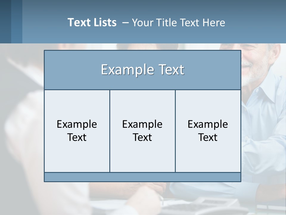 A Couple Of People Shaking Hands Over A Desk PowerPoint Template