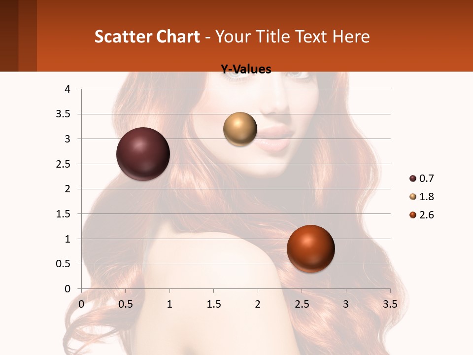 A Beautiful Woman With Long Red Hair Powerpoint Template PowerPoint Template