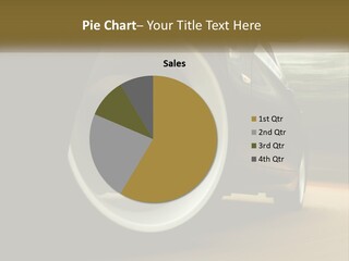 A Car Driving On A Road With A Blurry Background PowerPoint Template