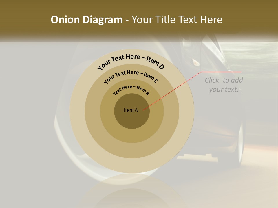 A Car Driving On A Road With A Blurry Background PowerPoint Template