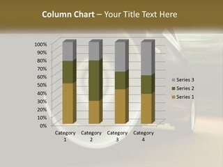 A Car Driving On A Road With A Blurry Background PowerPoint Template