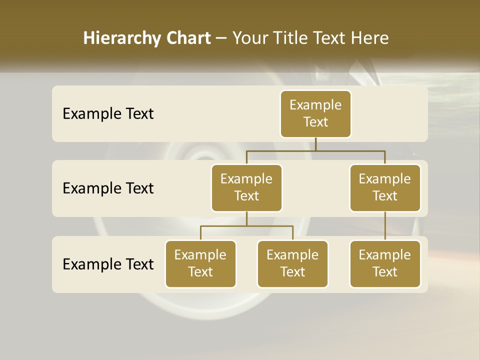 A Car Driving On A Road With A Blurry Background PowerPoint Template