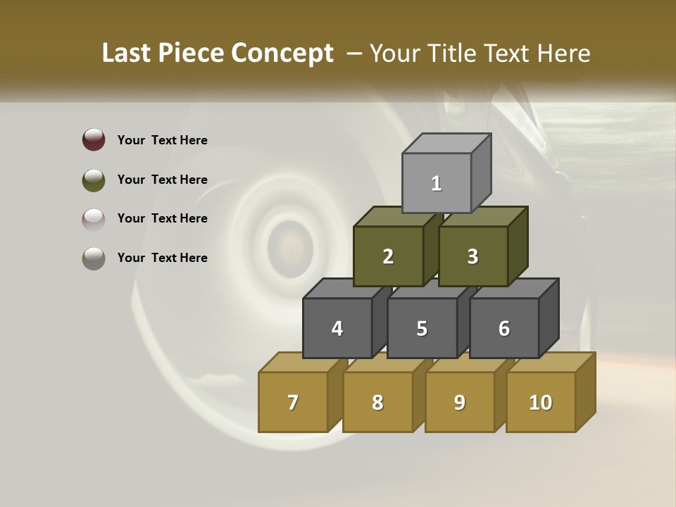 A Car Driving On A Road With A Blurry Background PowerPoint Template